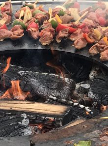 Barbecue tijdens bedrijfsfeest